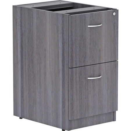 Lorell Pedestal, F/F, Unfin Top, 16"x22"x28-1/4", Weathered Charcoal LLR69559